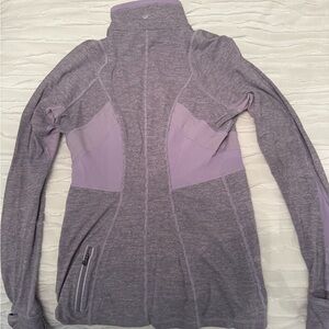 Lululemon Athletica Gray/Purple Full-Zip Jacket